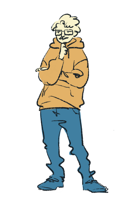 a picture of a man thinking
